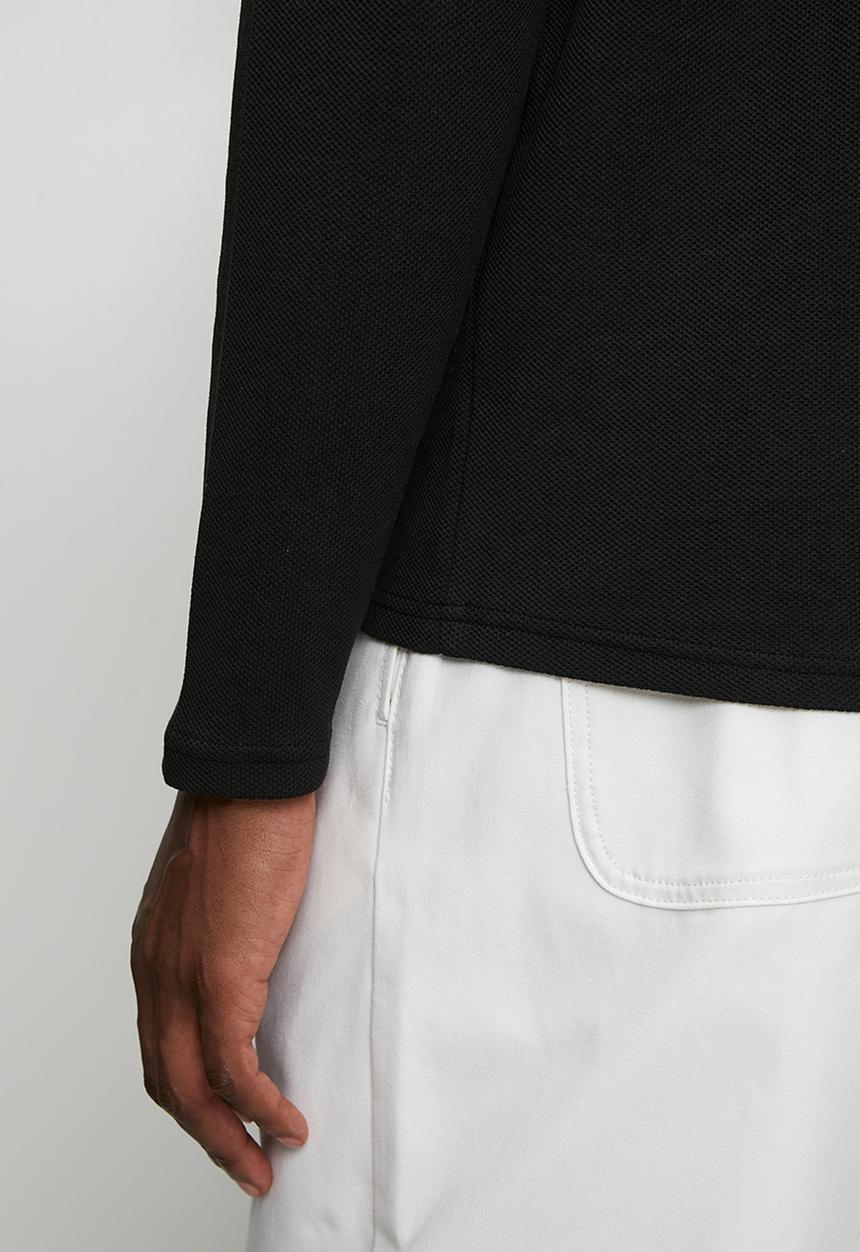 Only & Sons - ONSBEN Regular Long Sleeve Polo - Black