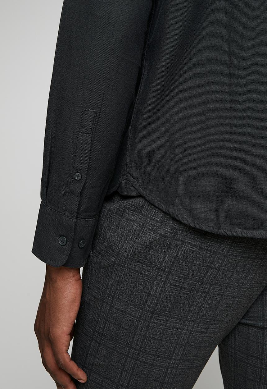 Only & Sons - ONSMARS REG FIT LONG SLEEVE SHIRT - Charcoal