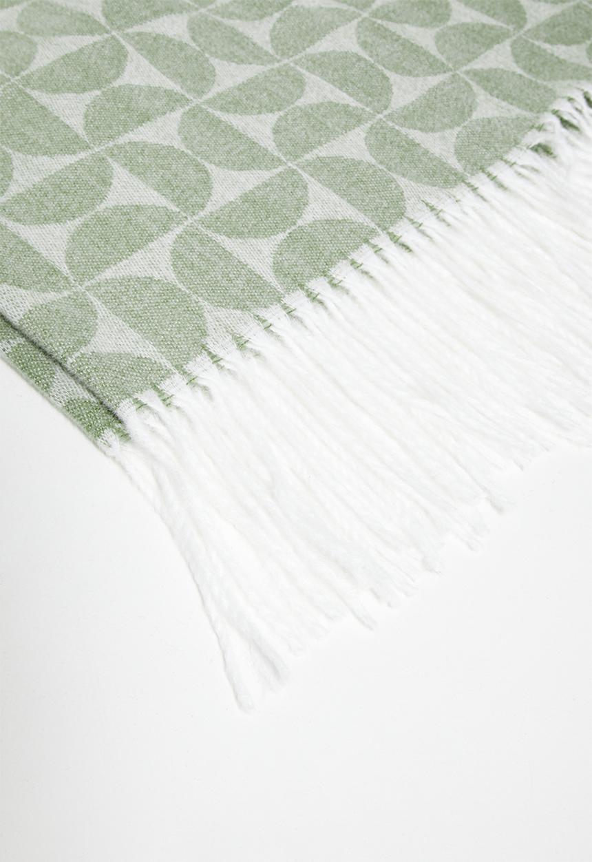 H&S - Mod Jacquard Blanket - Watercress