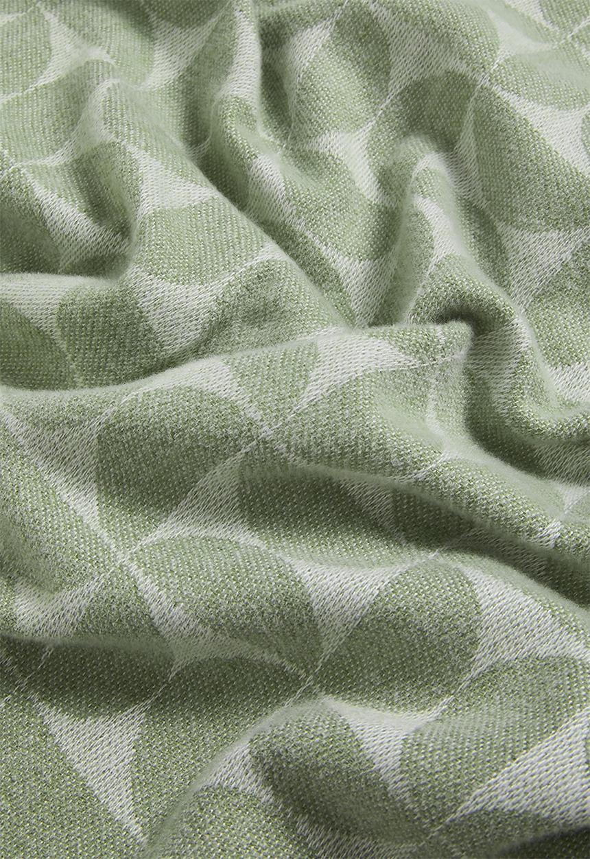 H&S - Mod Jacquard Blanket - Watercress