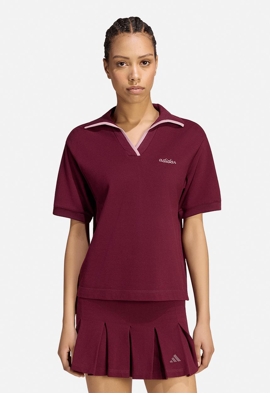adidas Performance - W Cp Polo - Maroon/Magic Mauve