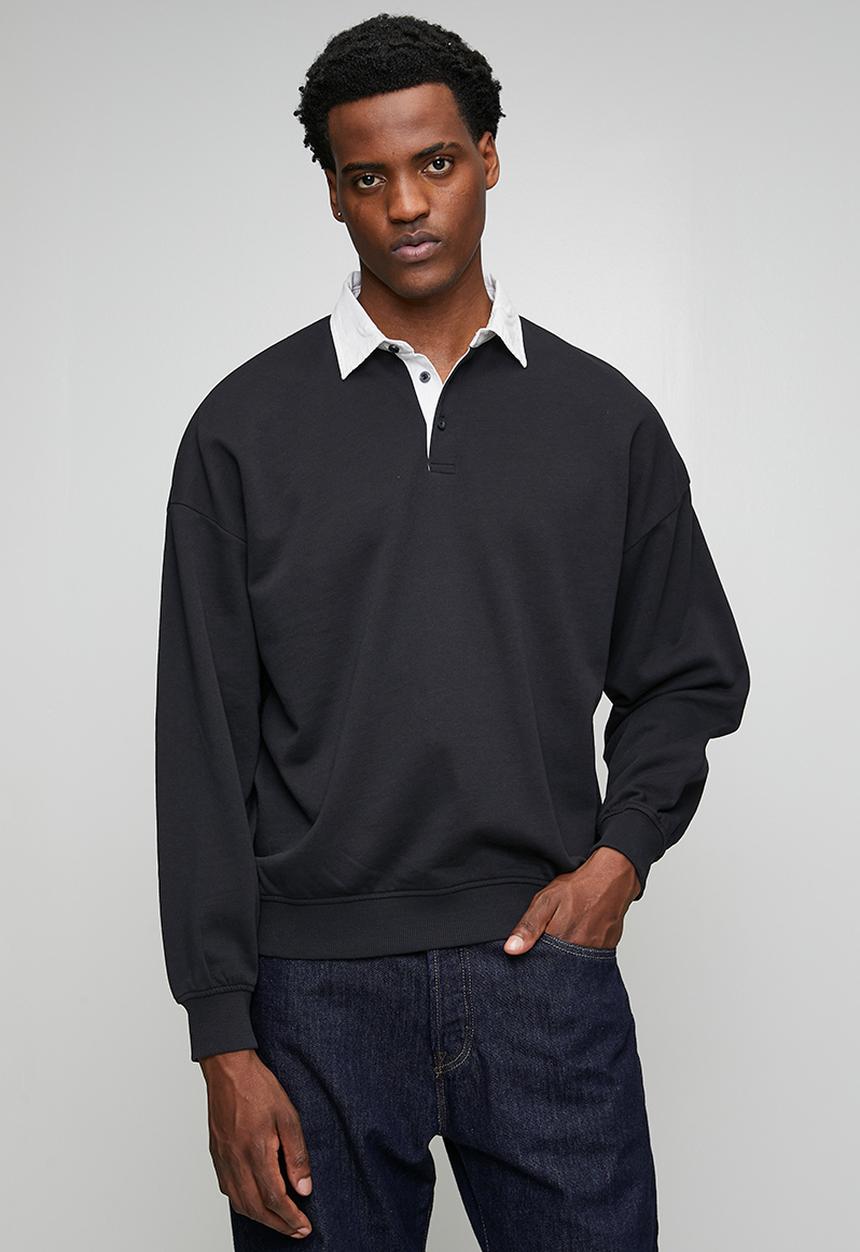 Only & Sons - Jeffrey Rugby Polo - Black