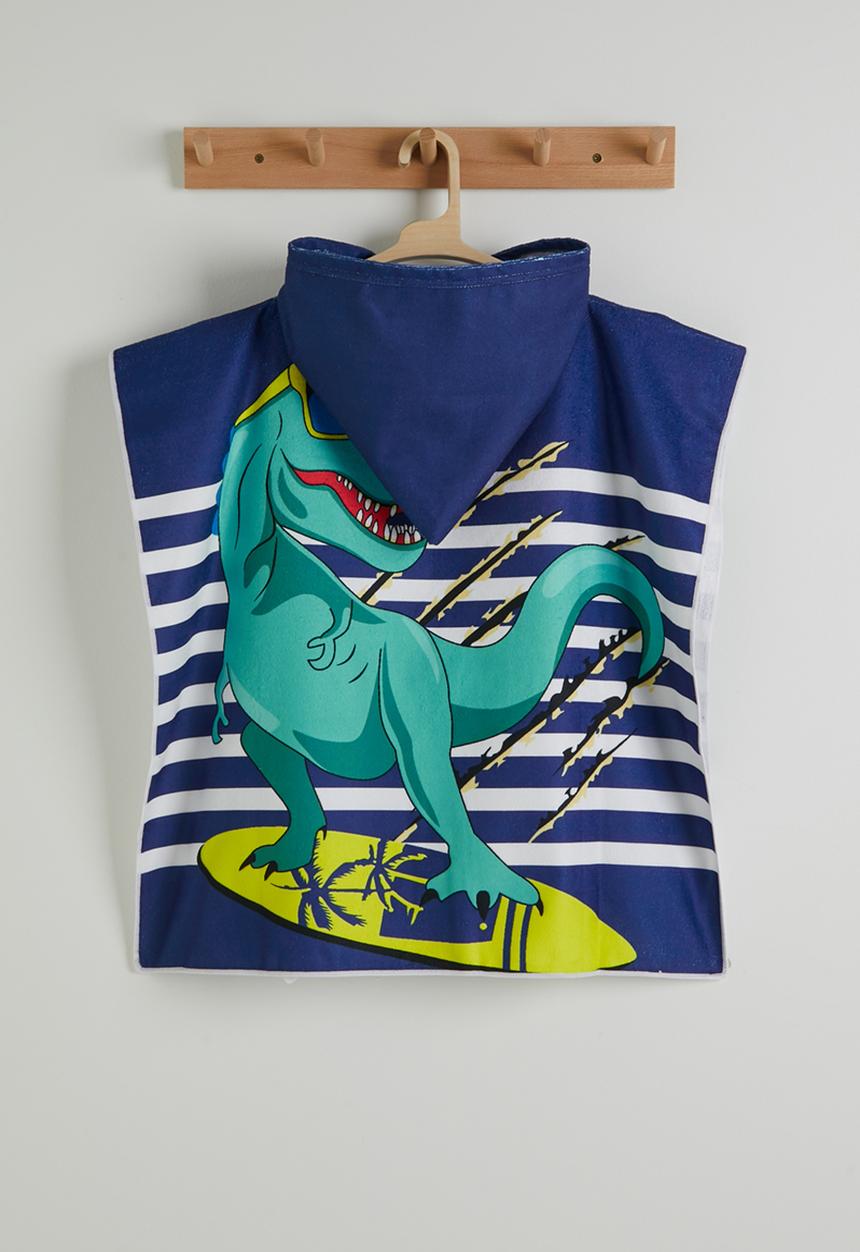 Pop Candy - Skater croc hooded towel - navy