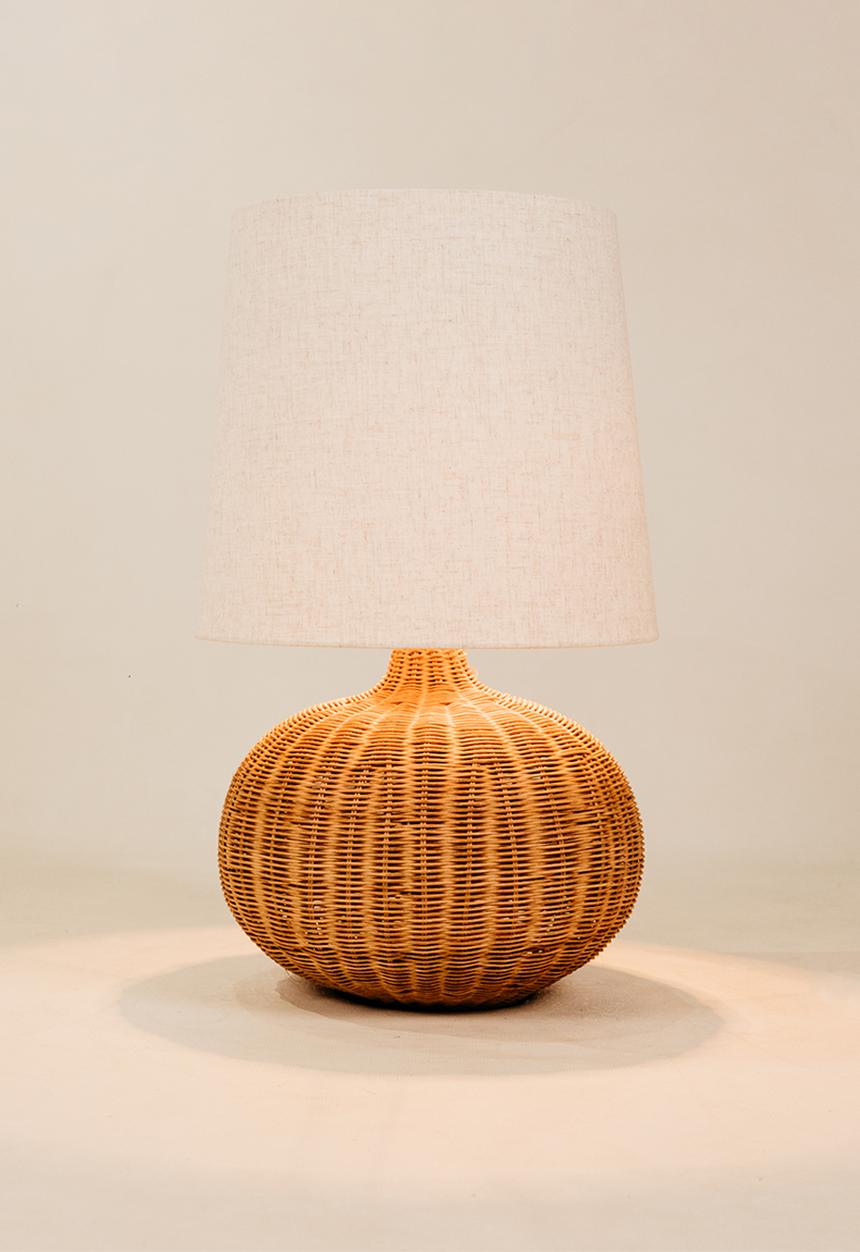 Noha - Tumbi Table Lamp With Linen Shade