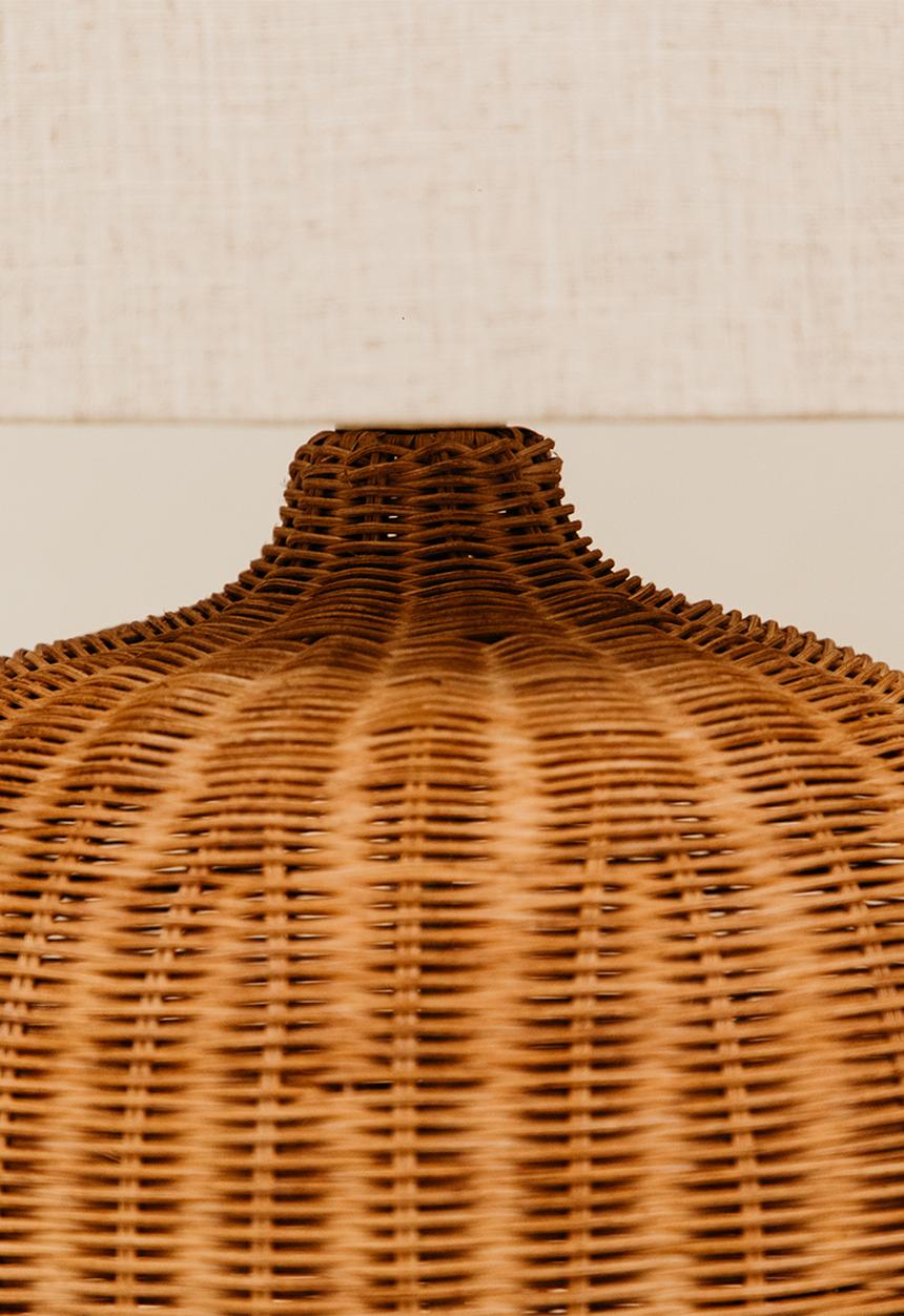 Noha - Tumbi Table Lamp With Linen Shade