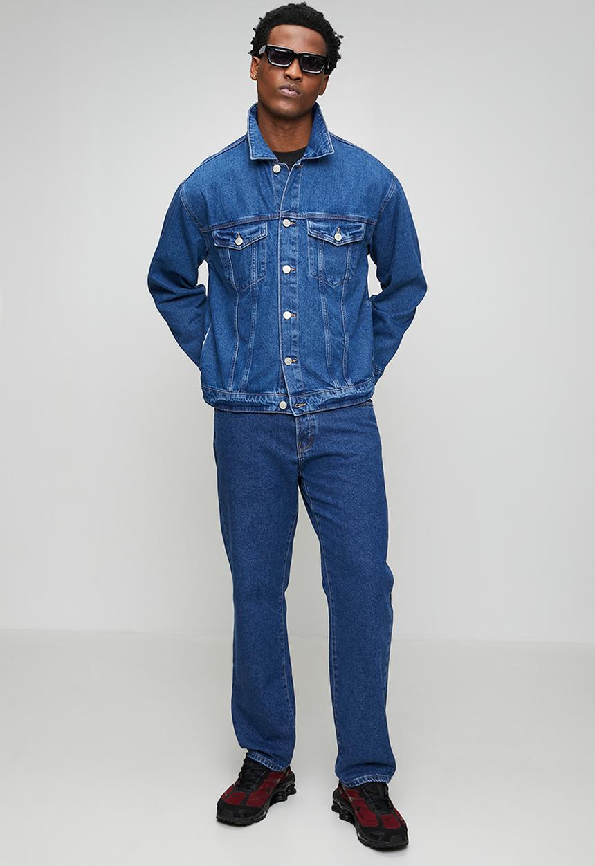 Only & Sons - ONSZACH BOX PIM DNM JACKET VD - Blue