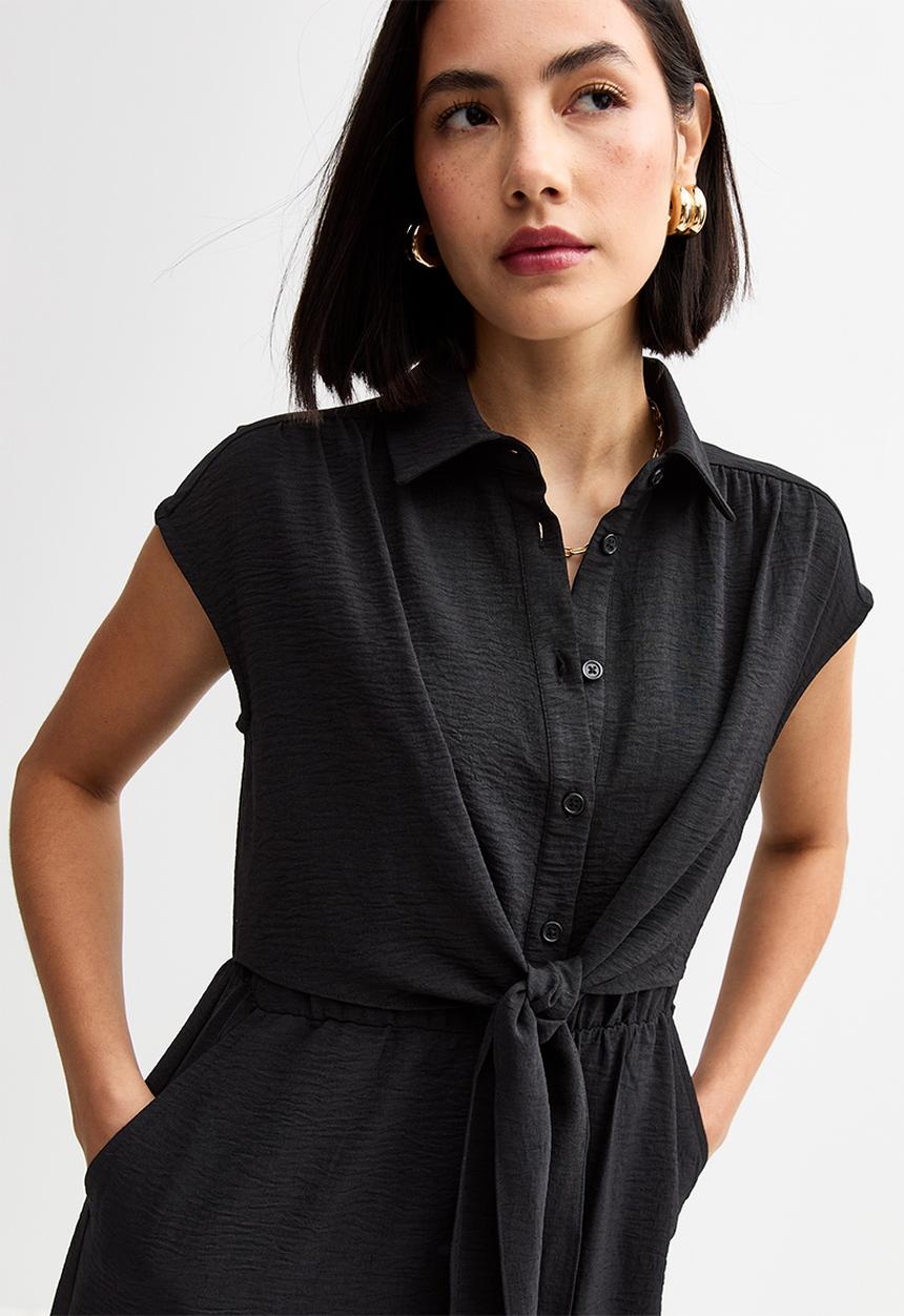 New Look - Alex midi dress - black