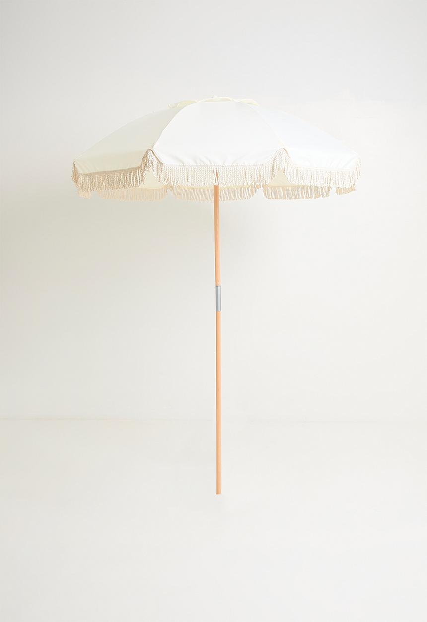 H&S - Beach Wood Umbrella - Cream