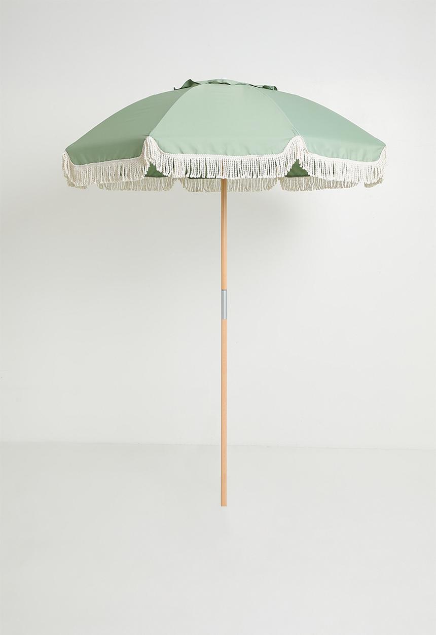 H&S - Beach Wood Umbrella - Green