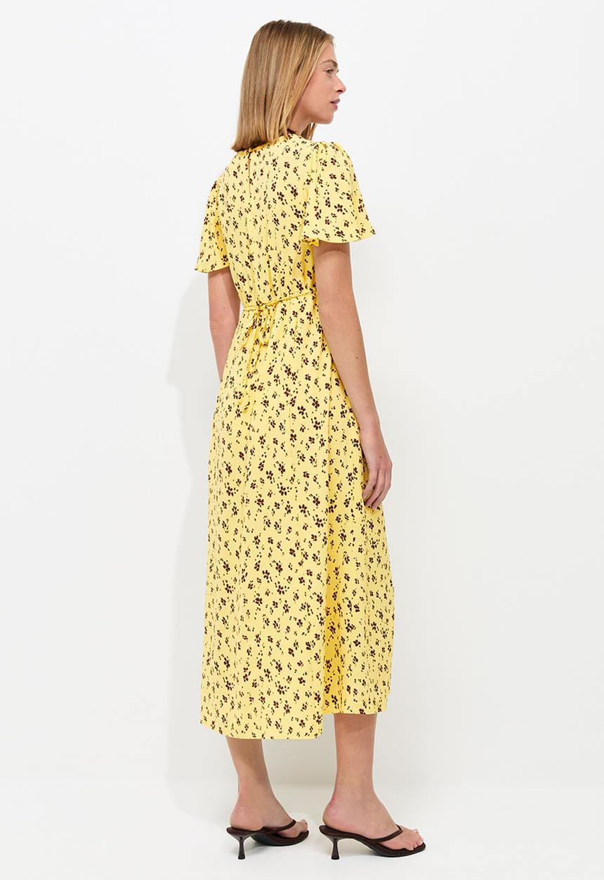 New Look - Primrose flrl lace carol midi - Yellow ditsy