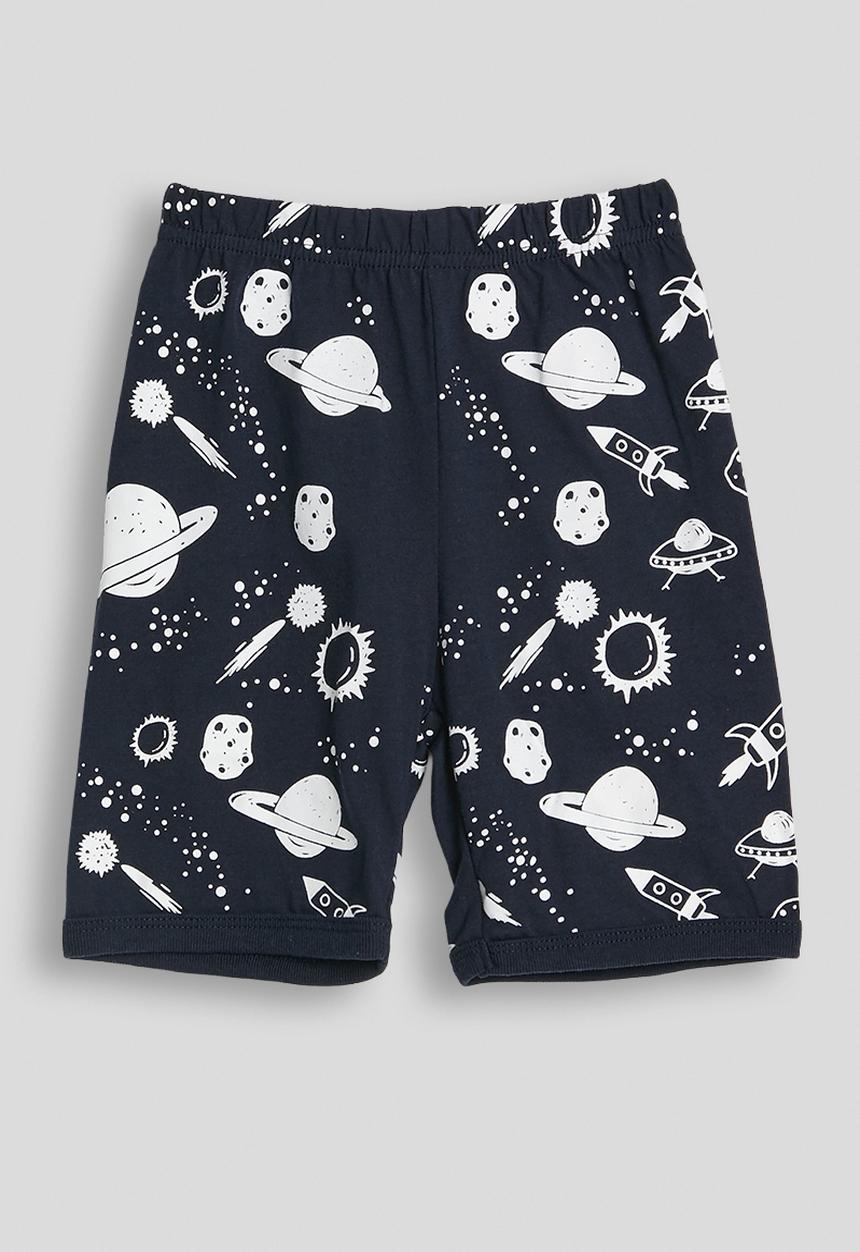 Pop Candy - Aop tee and shorts pj set - dark navy