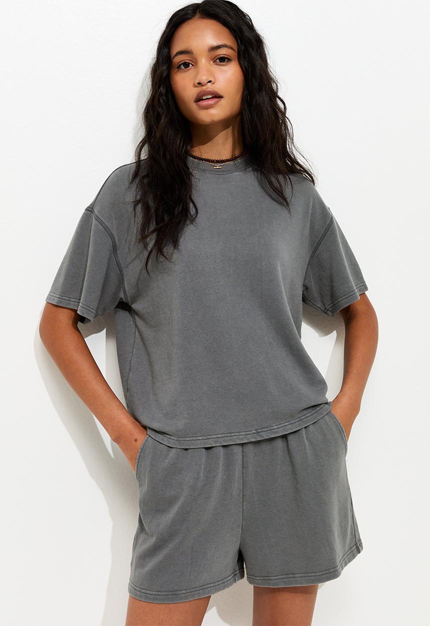 New Look - Vde jogger short  - dark grey