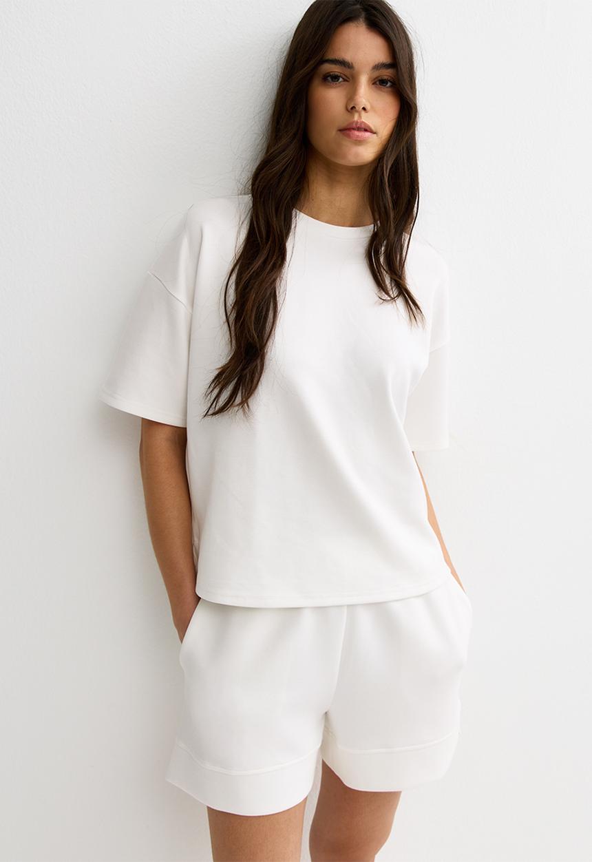 New Look - Vde premium sweat tee - cream