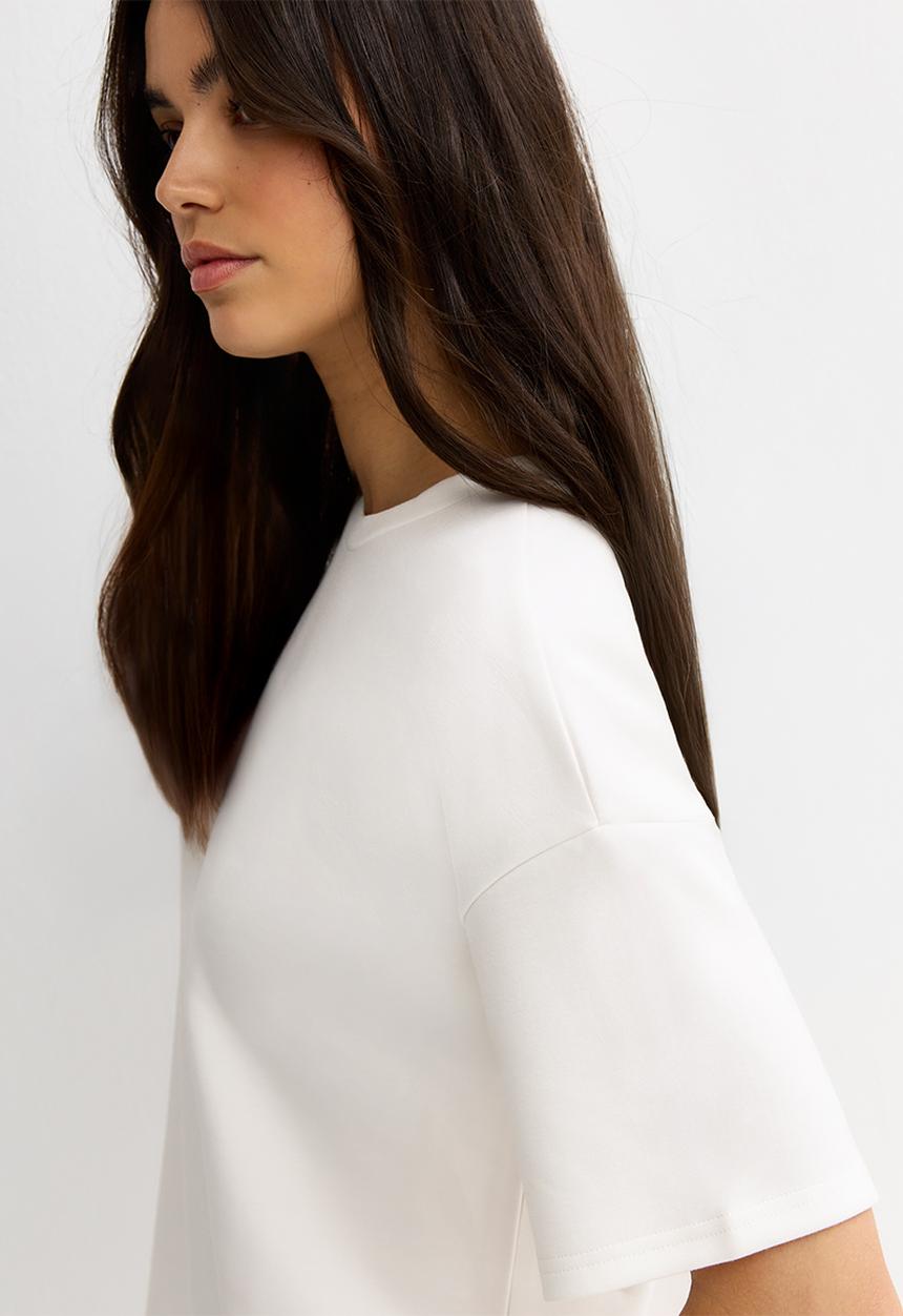New Look - Vde premium sweat tee - cream