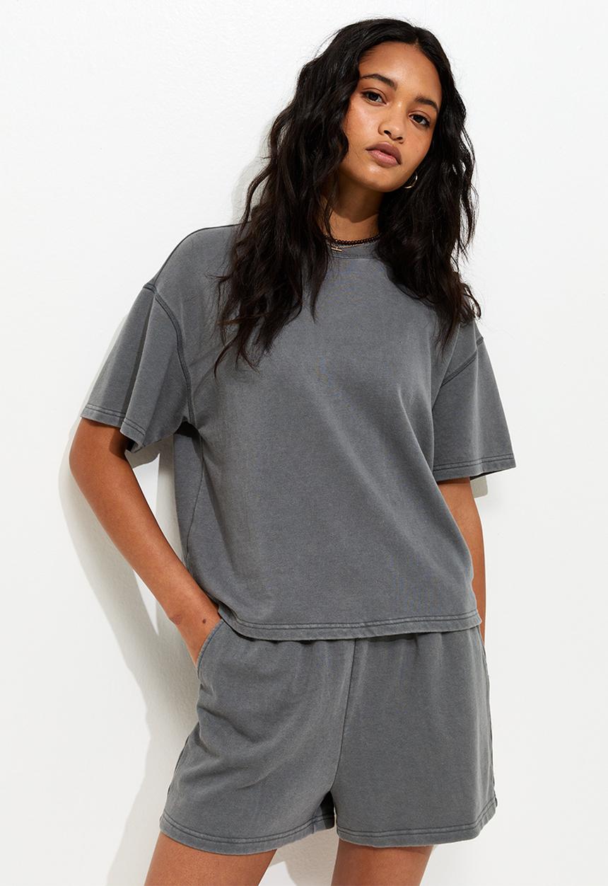 New Look - Vde sweat t-shirt - dark grey