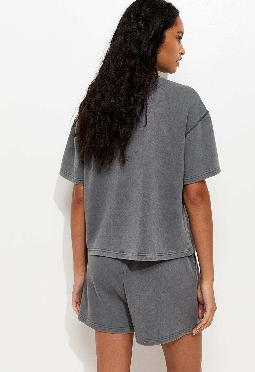 New Look - Vde sweat t-shirt - dark grey