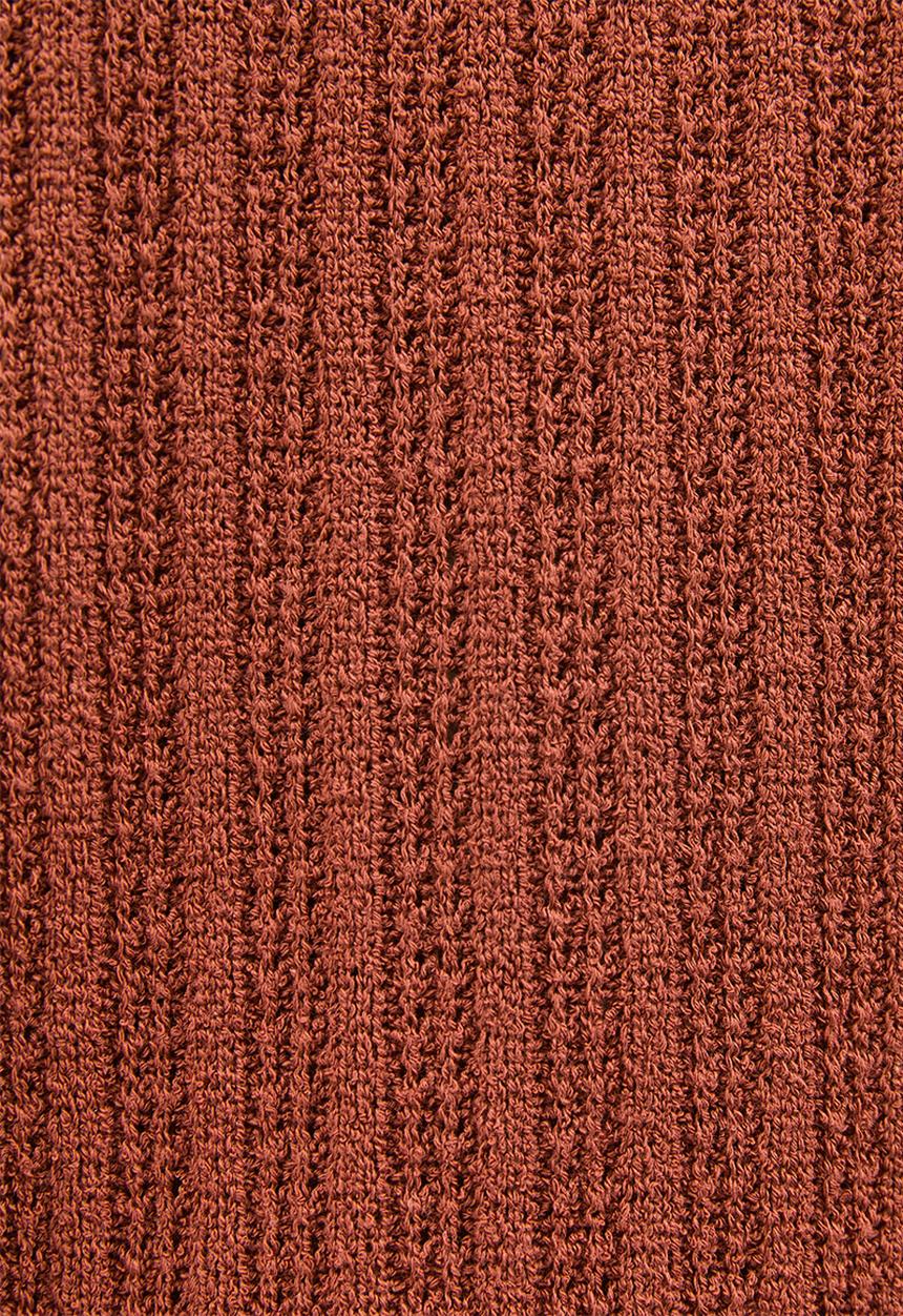 New Look - C&s vde pointelle trouser - rust