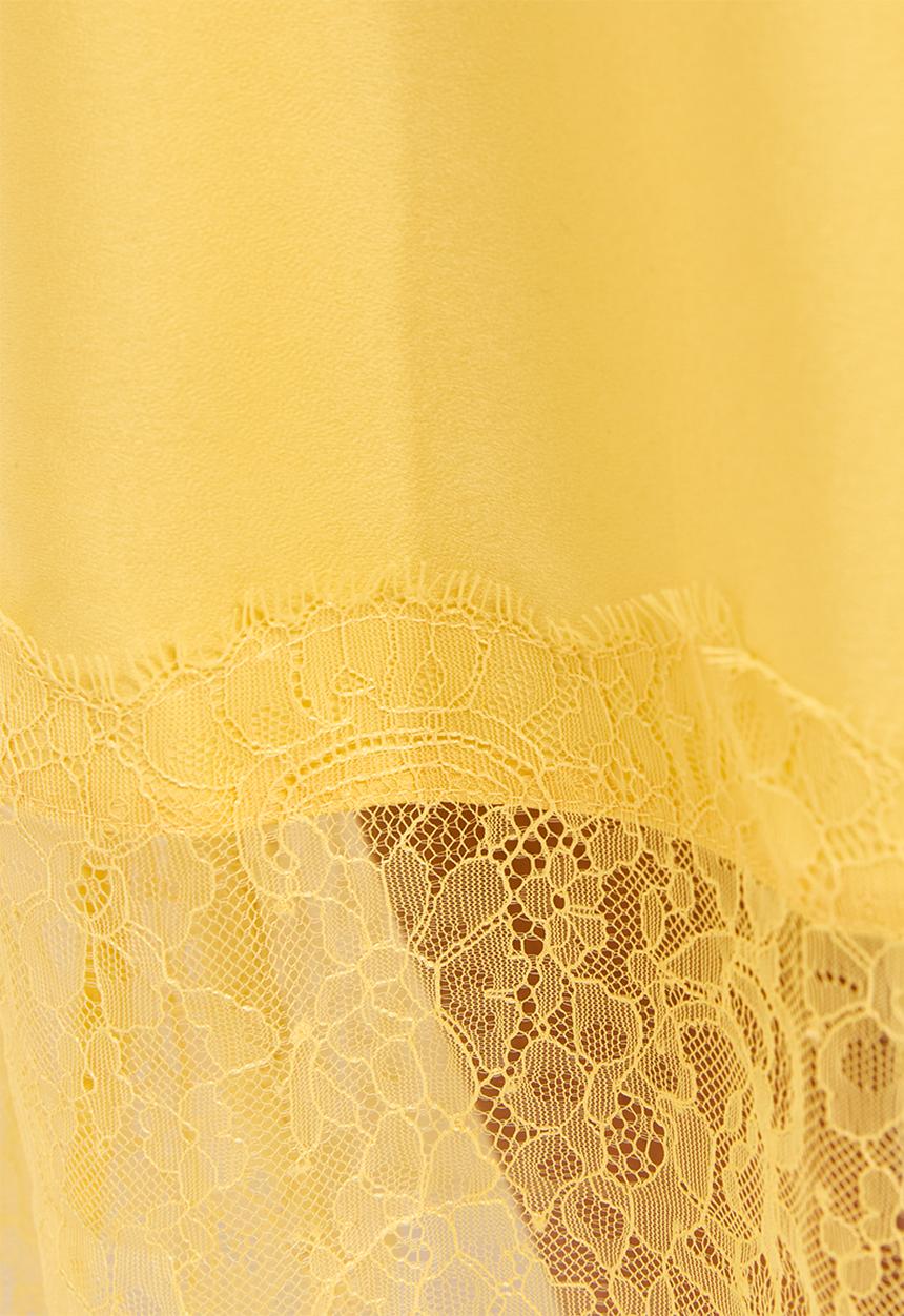 New Look - Occ willow wide lace strappy midi - Yellow