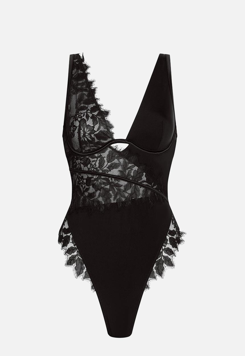 Hunkemoller - Malou bodysuit - caviar