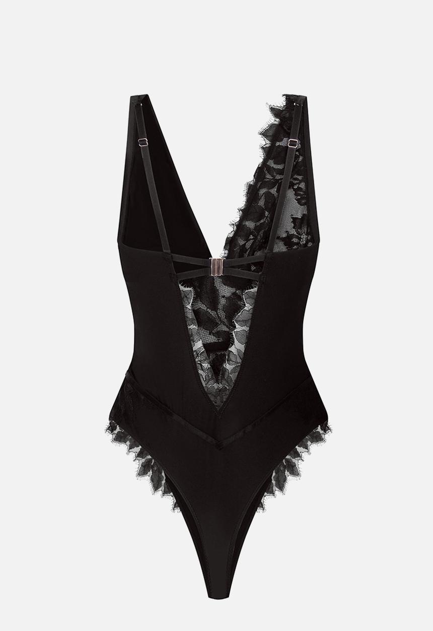 Hunkemoller - Malou bodysuit - caviar