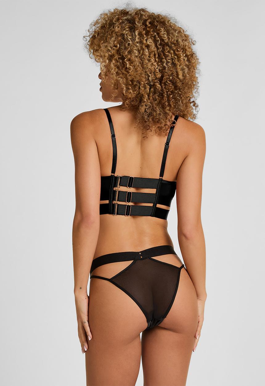 Hunkemoller - Emmeline open crotch brasilian - caviar