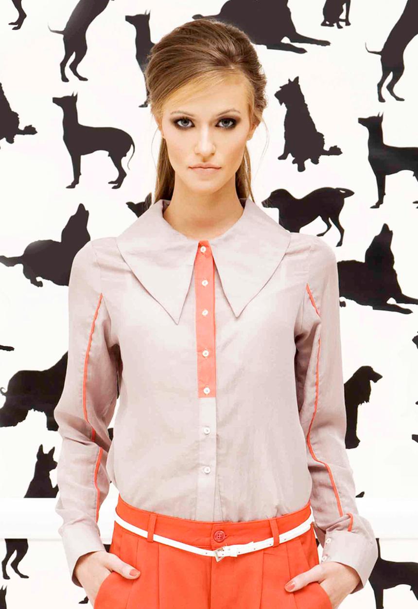 Hermanna Rush - Hermanna Rush - Citymob - St Martine Blouse – Beige Cadmium