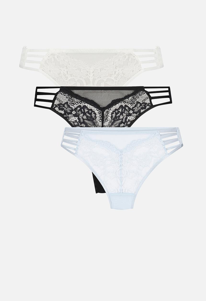 Hunkemoller - 3 Pack briar string r - multi