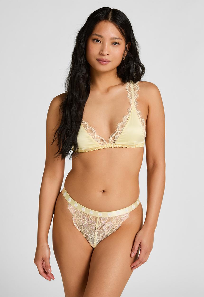 Hunkemoller - Kiss string l - anise flower