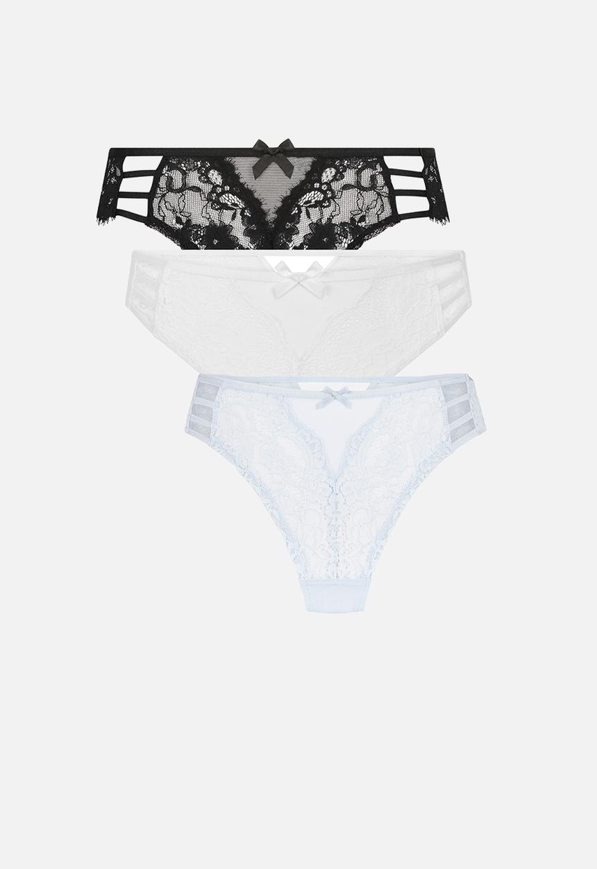 Hunkemoller - 3 Pack belle brazilian r - multi