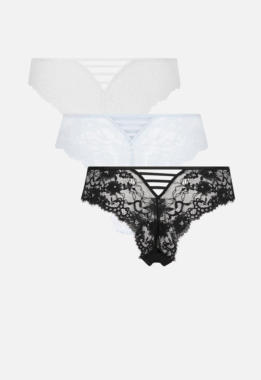 Hunkemoller - 3 Pack belle brazilian r - multi