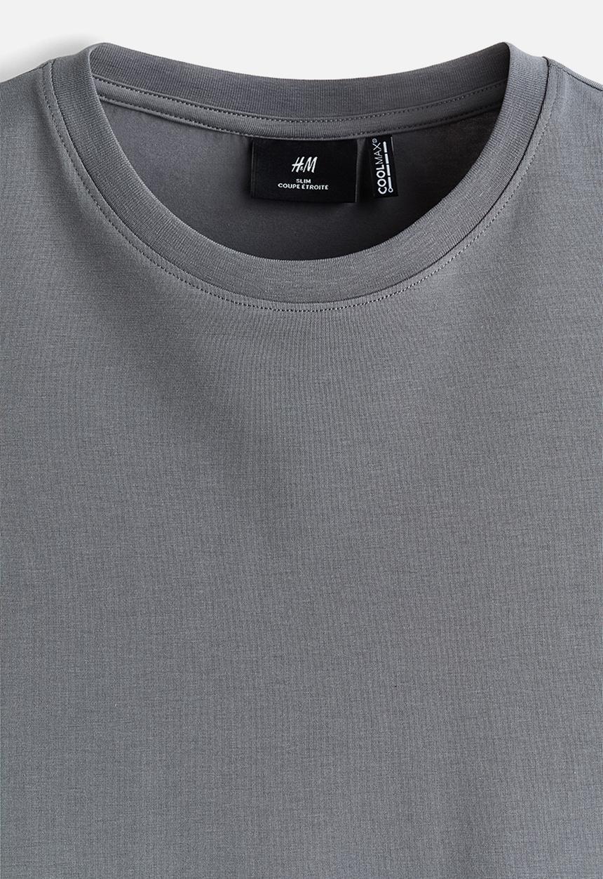 H&M - Coolmax? slim fit t-shirt - grey