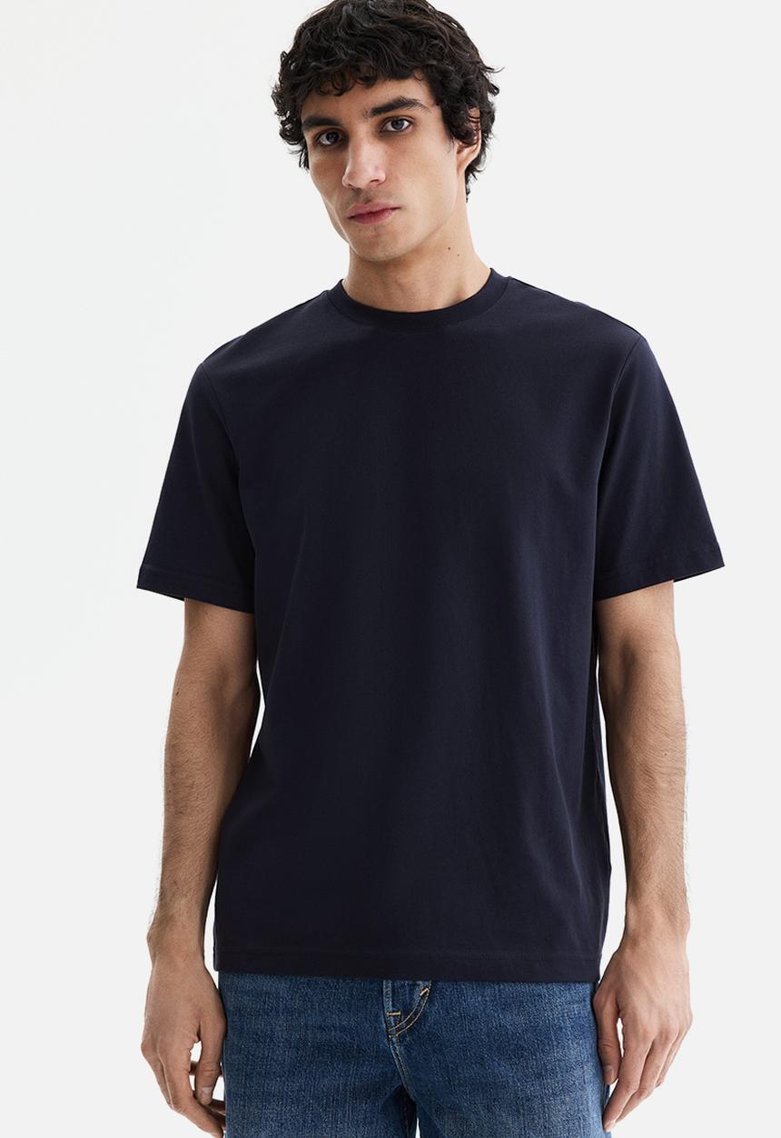 H&M - Coolmax? regular fit t-shirt - navy blue