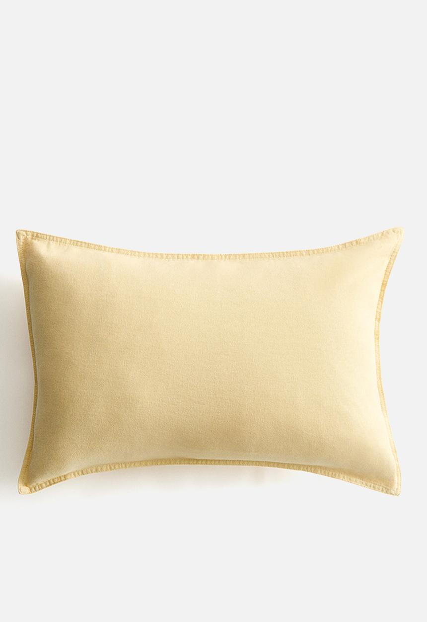 H&M - Linen-blend cushion cover - light yellow