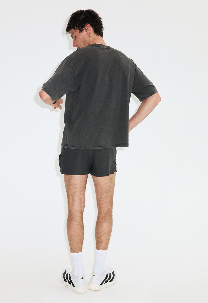 H&M - Boxy-style sports t-shirt with drymove? - dark grey