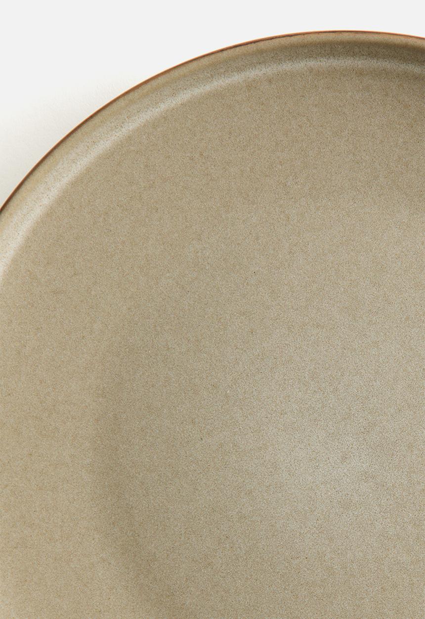 H&M - Reactive-glaze dinner plate - beige