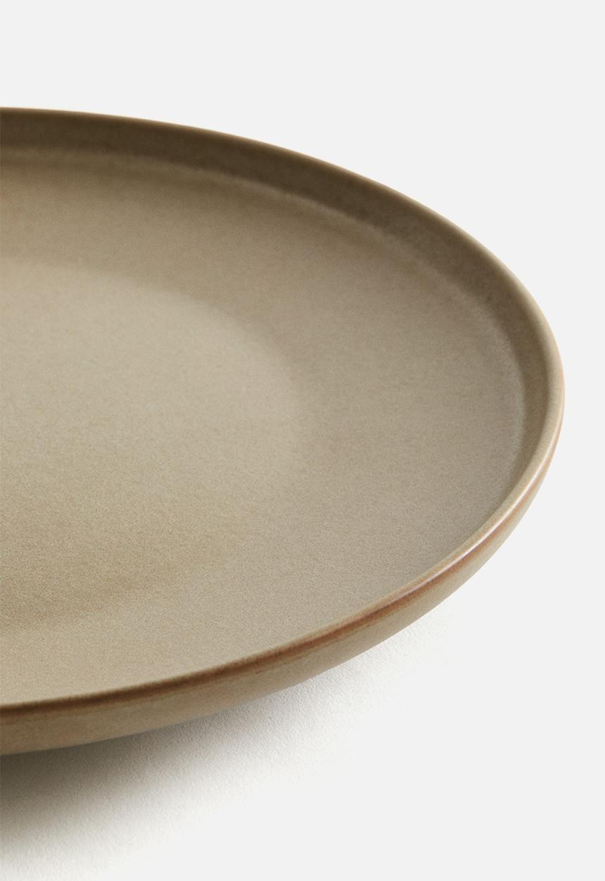H&M - Reactive-glaze dinner plate - beige