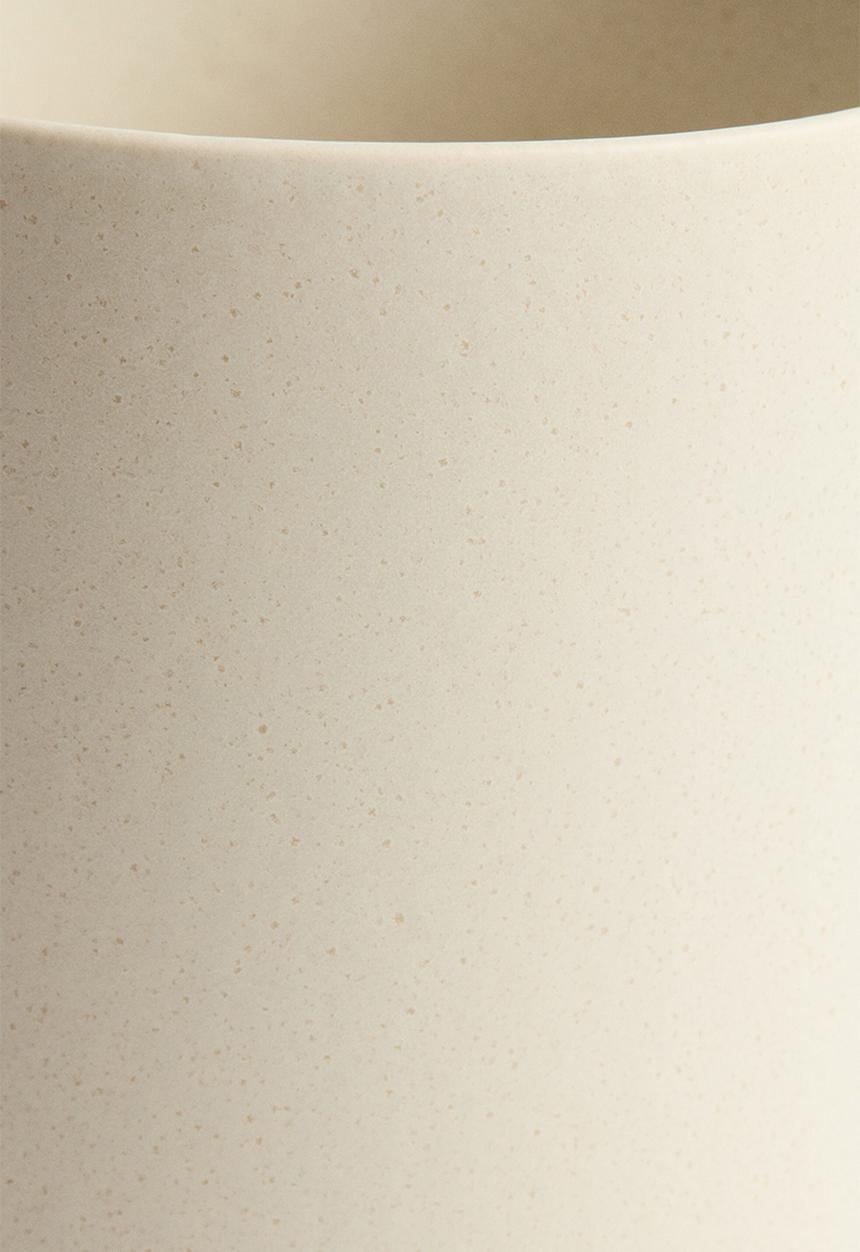 H&M - Reactive-glaze jar - light beige