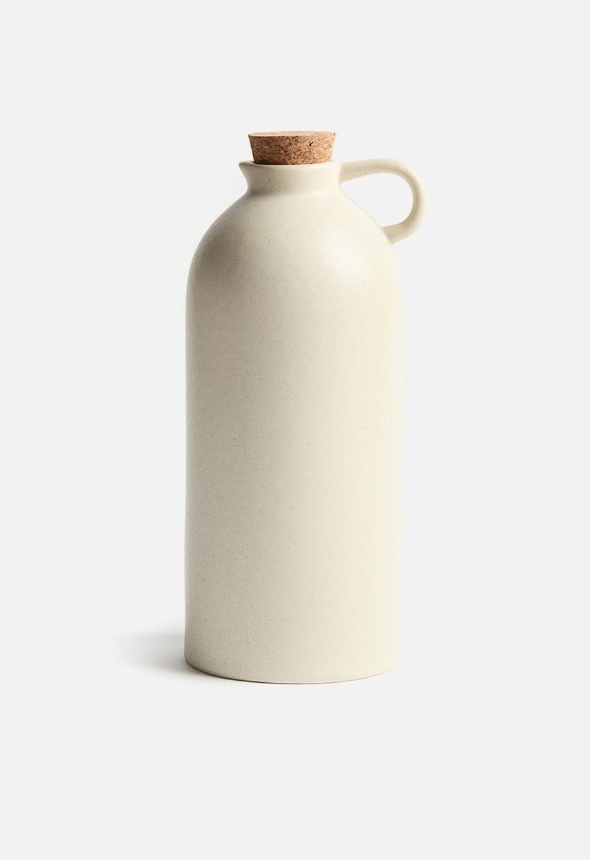 H&M - Reactive-glaze oil bottle - light beige