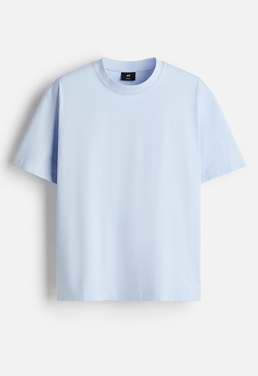 H&M - Relaxed fit t-shirt - light blue