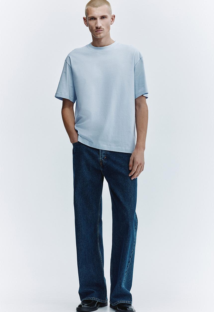 H&M - Relaxed fit t-shirt - light blue