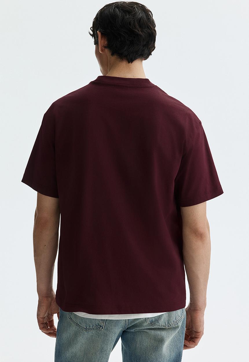 H&M - Relaxed fit t-shirt - burgundy