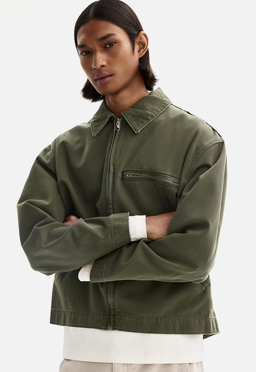 H&M - Collared jacket - khaki green