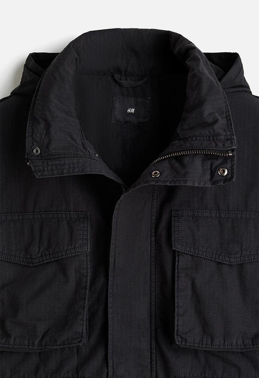 H&M - Cargo jacket - black