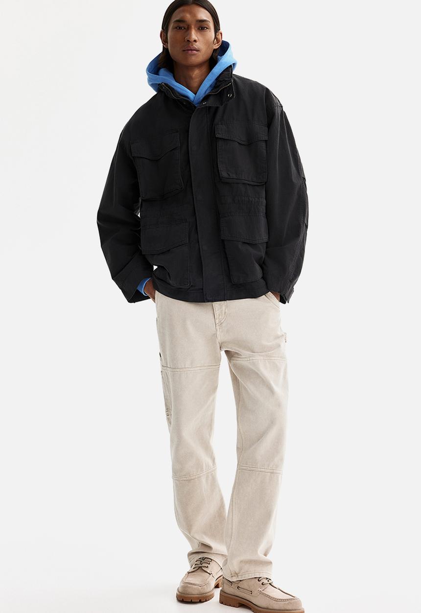 H&M - Cargo jacket - black