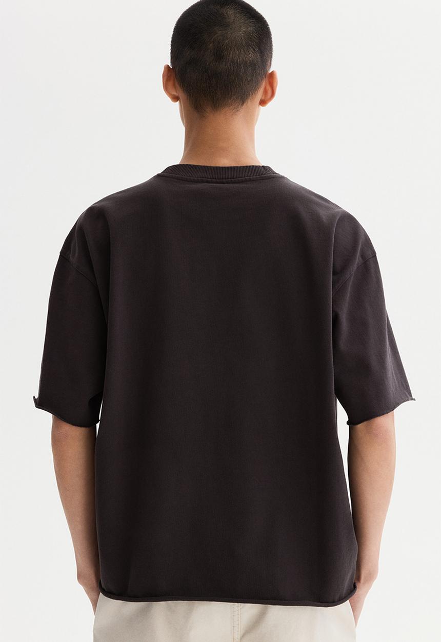 H&M - Oversized fit boxy-style t-shirt - black