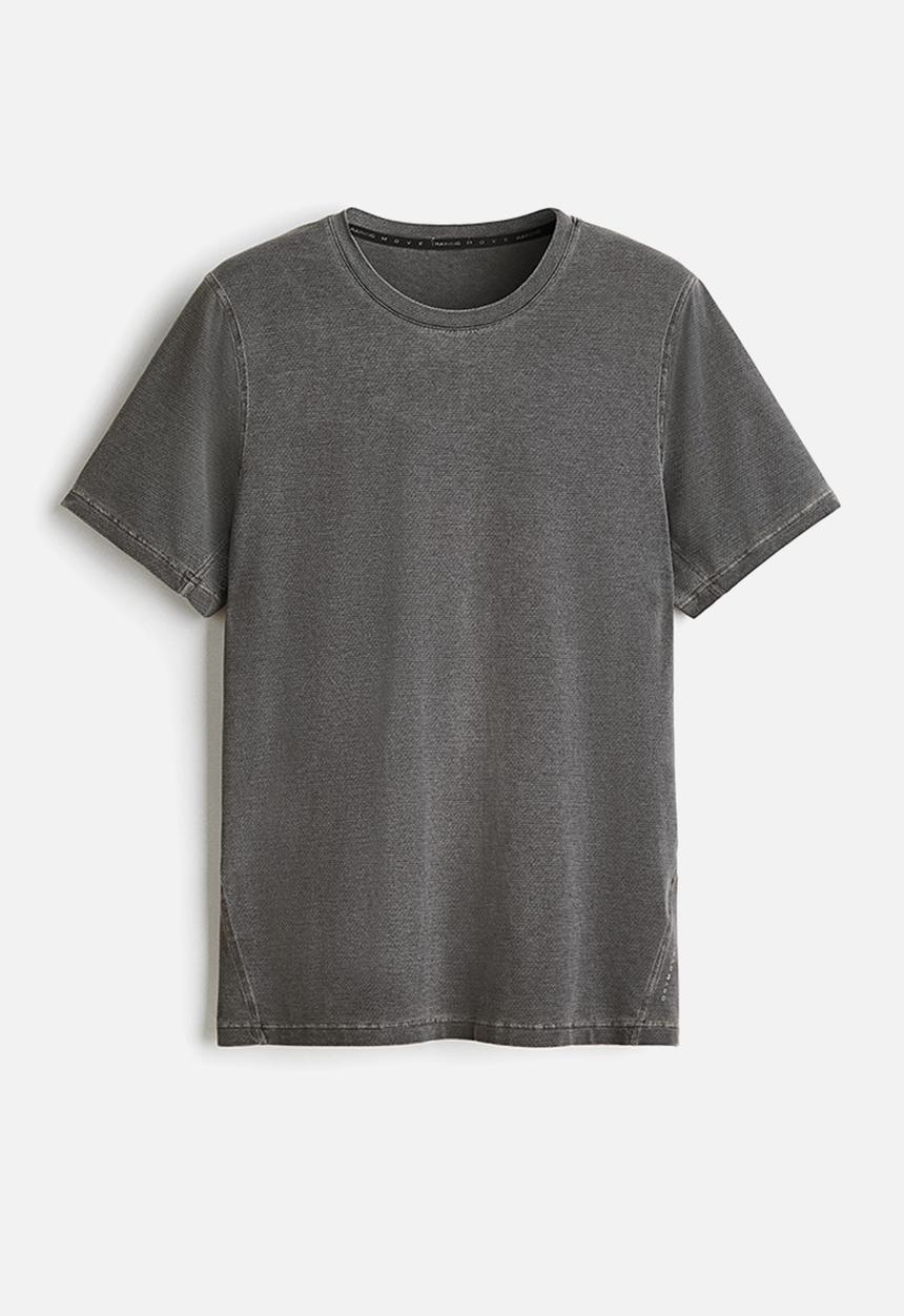 H&M - Running t-shirt with drymove. - dark grey