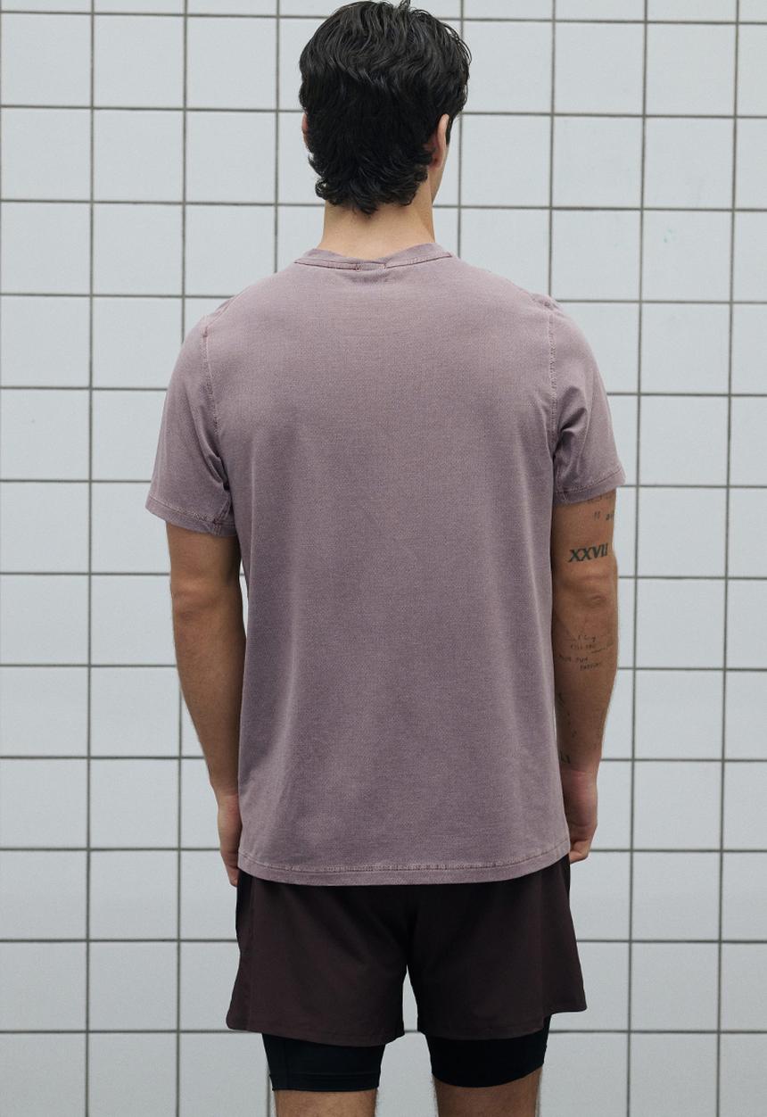 H&M - Running t-shirt with drymove. - dusty rose