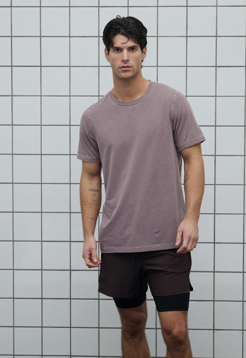 H&M - Running t-shirt with drymove. - dusty rose