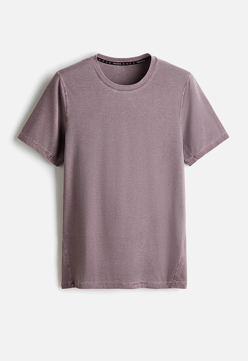 H&M - Running t-shirt with drymove. - dusty rose