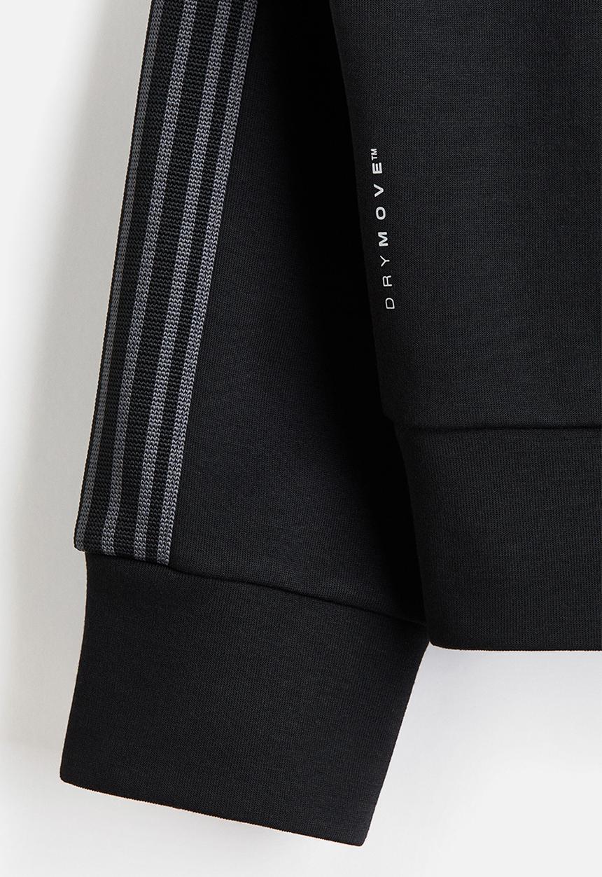 H&M - Oversized fit track jacket with drymove - black